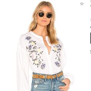 Spring fashion Sanctuary Floral Embroidery Blouse